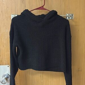 Zudio black hooded sweater M